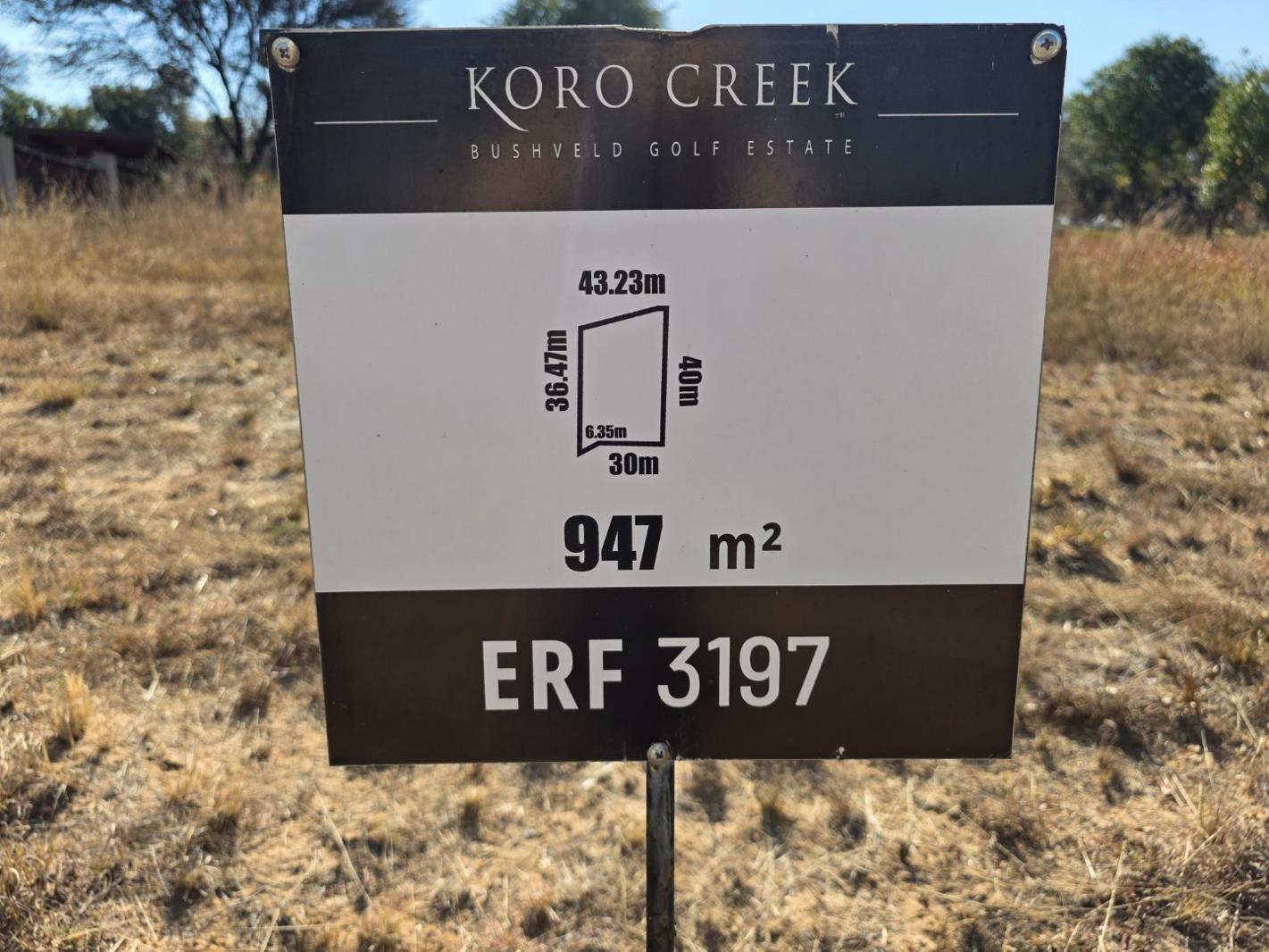 947 m² Land available in Koro Creek Golf Estate