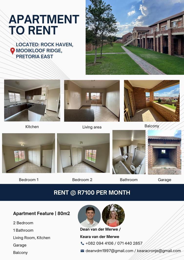 2 Bedroom Flat in Mooikloof Ridge