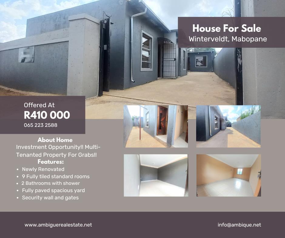 9 Bedroom House in Winterveldt