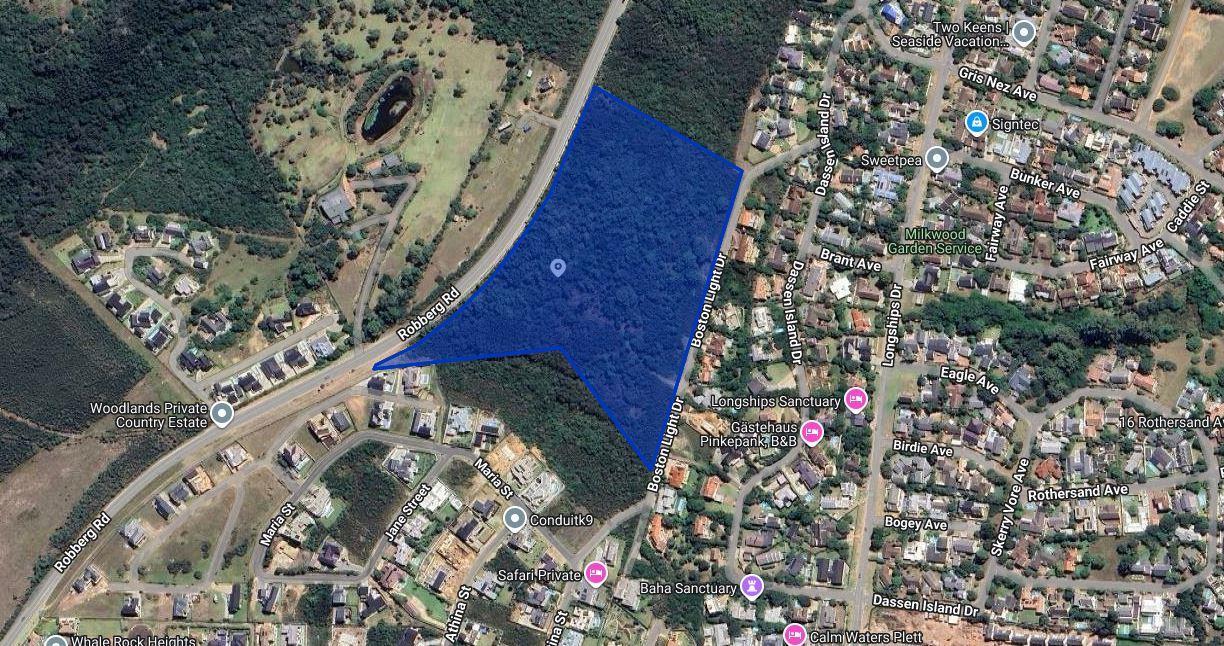 5.4 ha Land available in Plettenberg Bay