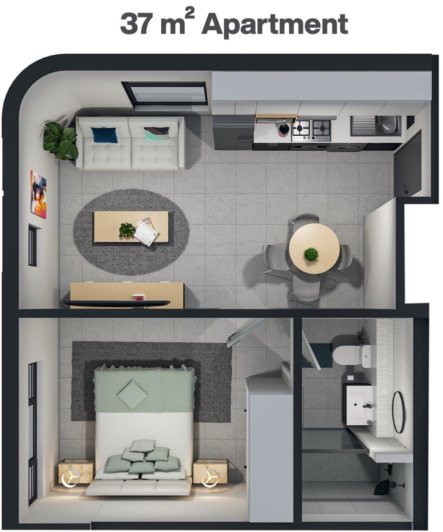 1 Bedroom Apartment in Erasmus Park